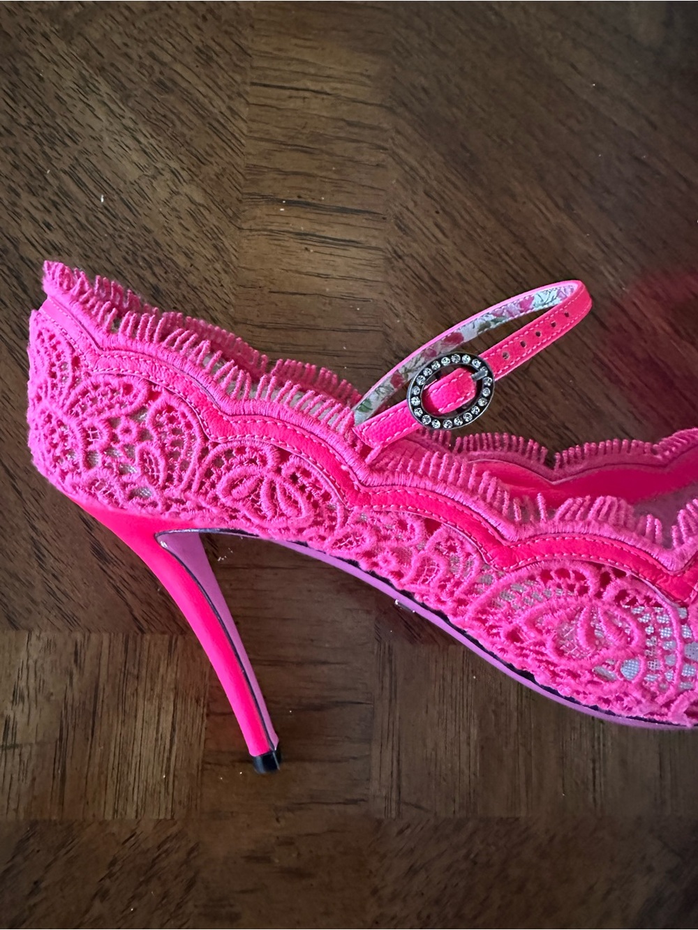 Gucci Virginia Lace Maryjane pump 39.5 - Picture 2 of 8